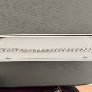 Silver leaf bracelet